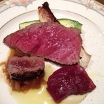 ラ スフォリーナ - 熊本赤牛　赤身、ハツ、レバ