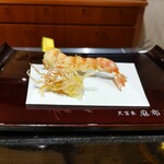 天冨良 麻布よこ田 - 車海老、海老足 ♪