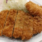 いなば和幸 - ロースとんかつとかにクリームコロッケ。