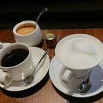 Cafe ZIKKA - セットの　アメリカンコーヒー/ホットカフェオレ