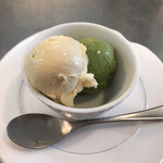 フレンチレストラン 洋食屋 - アイスクリーム　こうじ甘酒、抹茶