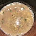 中華蕎麦 とみ田 - スープ割り（みかん）