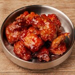 Korean B-class gourmet! Delicious spicy yangnyeom chicken