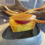 ブラッスリー ラルドワーズ - 金柑のパウンドケーキ さつまいものマリネ 自家製の唐墨