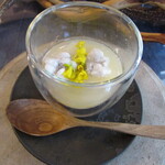 ブラッスリー ラルドワーズ - 豆乳のフラン 柚子 白子
