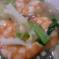 横浜中華街 北京飯店 - エビそばアップ