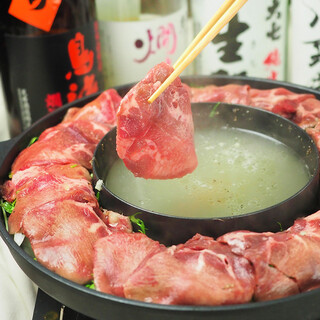 Cow tongue shabu shabu