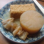 富士さん - おでん《あつあげ・大根・牛スジ(アキレス)》