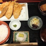 京ばし松輪 - 京ばし松輪のアジフライ定食