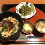 Suteki Hausu Iseya - 仙台牛ステーキ丼（税込1600円）