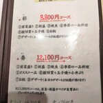 鮨 なかや - メニュー