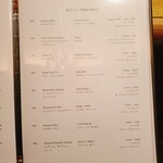 茜坂大沼 - メニュー　白ワイン