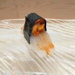 鮨 なかや - イカの馬糞雲丹乗せ