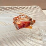 鮨 なかや - 車海老頭を焼いてくれます