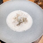 ル スプートニク - ⚫「真鱈の白子　カリフラワー　アーモンドミルク」