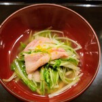 鮨 おおが - 鯨のさえずりと水菜のはりはり