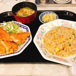 中華料理 一来一来 - やきめしとからあげセット