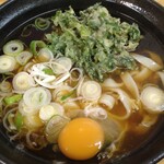 ふじ - 春菊天に生たまご