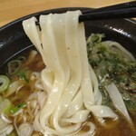 ふじ - うどんは「きしめん」に変更