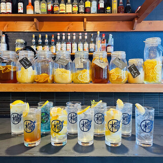 呉産・広島レモンを使用した豊富なレモンサワー