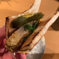 焼鳥 市松 - つくねのサンドイッチ