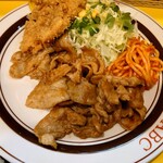 キッチンABC 池袋東口店 - 焼肉＋メンチカツのセット