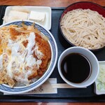 蕎麦処 近江家 - かつ丼セット(ミニもりそば)