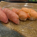 にぎり鮨 一五〇 - 大トロ、赤貝も一貫150円ですよ！