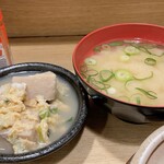 大阪屋 - 小鉢、味噌汁