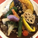 Oufuu Kari Domon - 欧風牛タンカレー＋彩り野菜