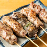 あぶり清水 - 料理写真:串もり(あみレバ、あみハツ、あみチレ)