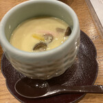 にぎり鮨 一五〇 - アオサの味噌汁より　茶碗蒸しの方が味が良いですね次からは茶碗蒸しにします♪