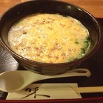 讃岐うどん 愛 - 白身は丼に、
            黄身は納豆と混ぜてから
            投入！♪Ｏ（≧∇≦）Ｏ