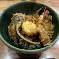 天ぷら もっこす - ミックス天丼。