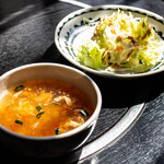 RAJA - スープとサラダ