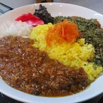 びーどろ実生庵 - あいがけカレー