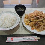 桃華林 - ライスと上海焼きそば大盛味濃いめ