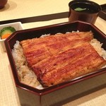 天然うなぎ しま村 - 〆のうな重ww