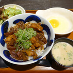 Juntajima Ushi Mikata Pawa-Do Bai Gorio - 匠の味噌だれ特上ホルモン丼