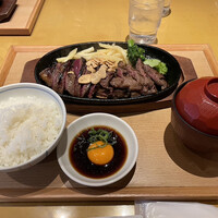 京都ダイニング正義 - ハラミステーキ①