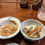 Yuugiri - きんぴらごぼうと高野豆腐と人参のたらこ和え