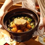 銀座 しのはら - 蟹のコロッケご飯