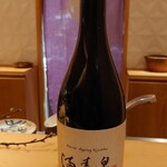 銀座 しのはら - 富山 満寿泉 オーク樽熟成貴醸酒（最中用に少し）