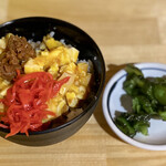 ラーメン階杉 - たまご潰し御飯