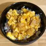 ラーメン階杉 - たまご潰し御飯