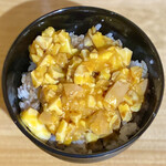 ラーメン階杉 - たまご潰し御飯