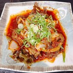 豚たん - スジ炒め①