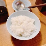 とり山 - ホルモン鍋定食のご飯