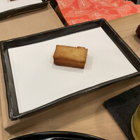 天ぷら はせ川 - 海老すり身の食パン挟み揚げ