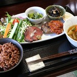 いっ福cafe - 料理写真:ジビエ料理セット、1,450円。